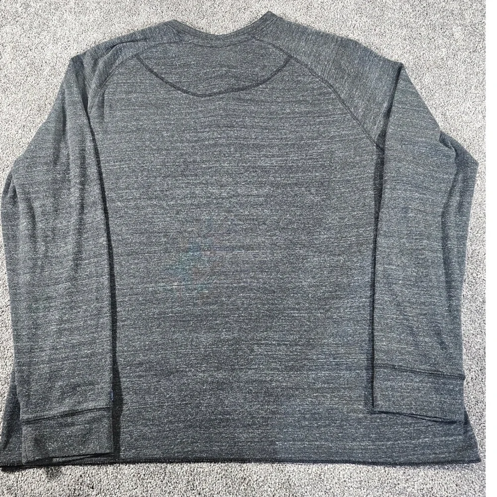 The North Face Henley Mens XL Gray Long Sleeve Heathered Tri-Blend Pullover